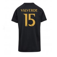 Zenski Nogometni Dres Real Madrid Federico Valverde #15 Rezervni 2023-24 Kratak Rukav
